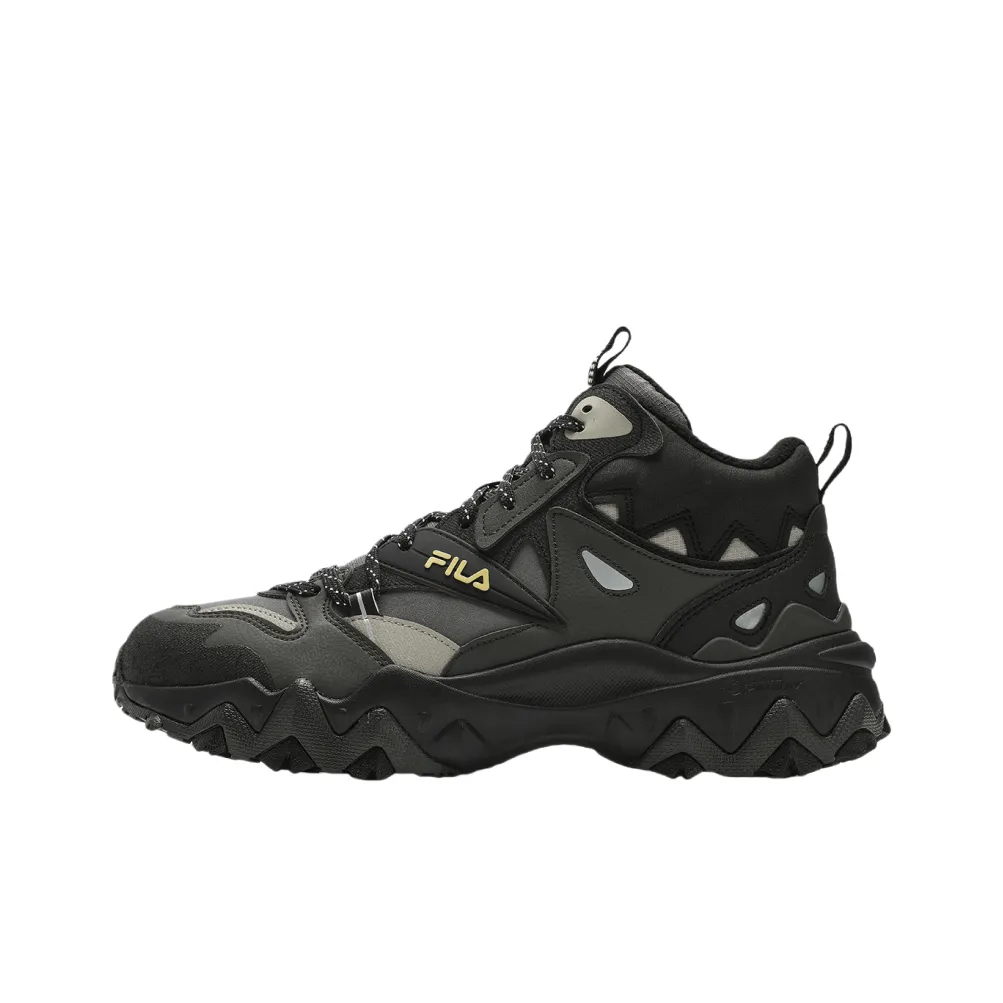 FILA Oakmont 2 Supportive Cushioning Mid Top Casual Shoes Men's Black Green