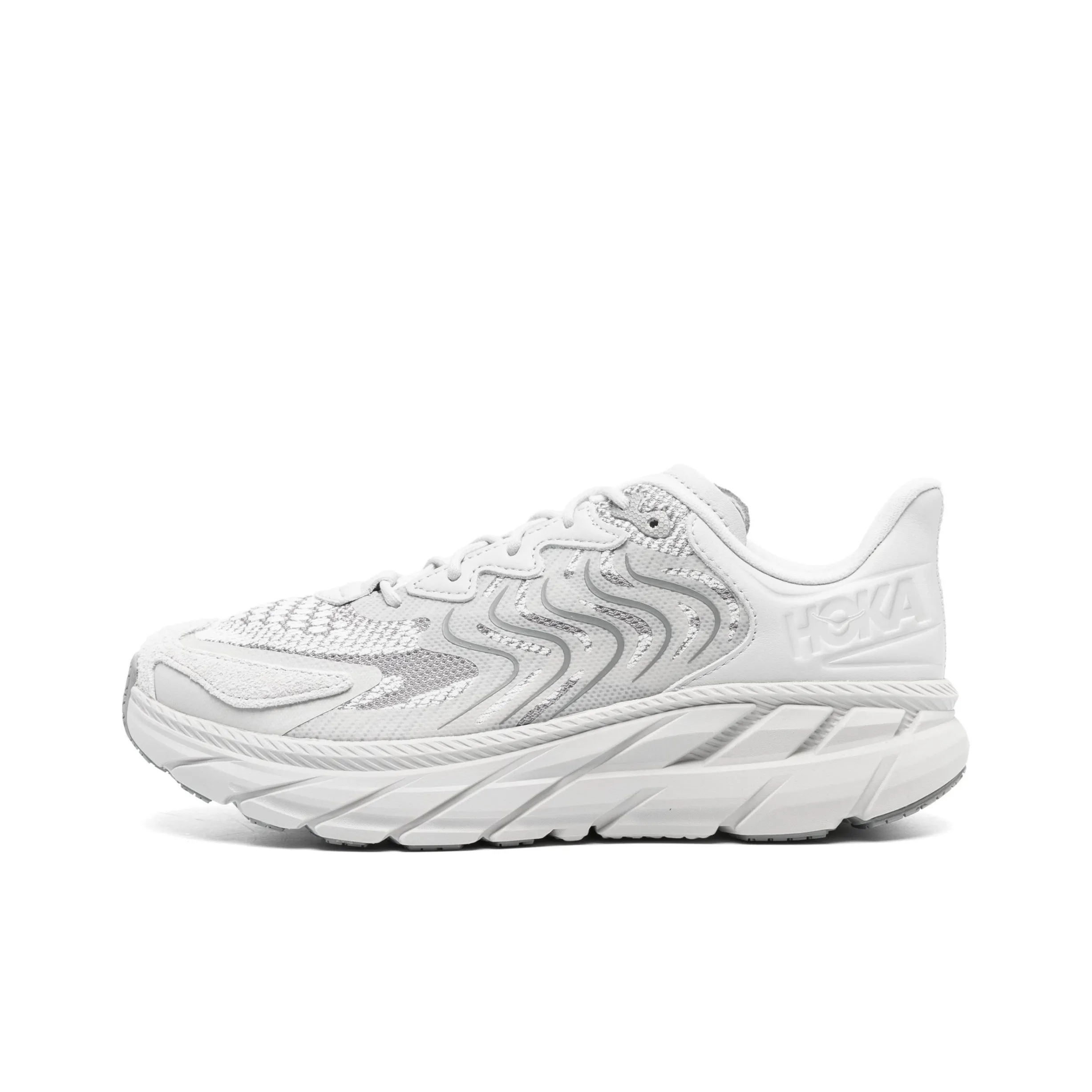 HOKA ONE ONE Clifton LS Противоскользящий Устойчивый к истиранию Низкий Топ Повседневная обувь Мужская Светло-серый