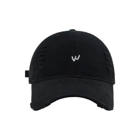 FREE RABBITⅡ Корейский стиль Стираемые Потертые Рваные Кепки Унисекс