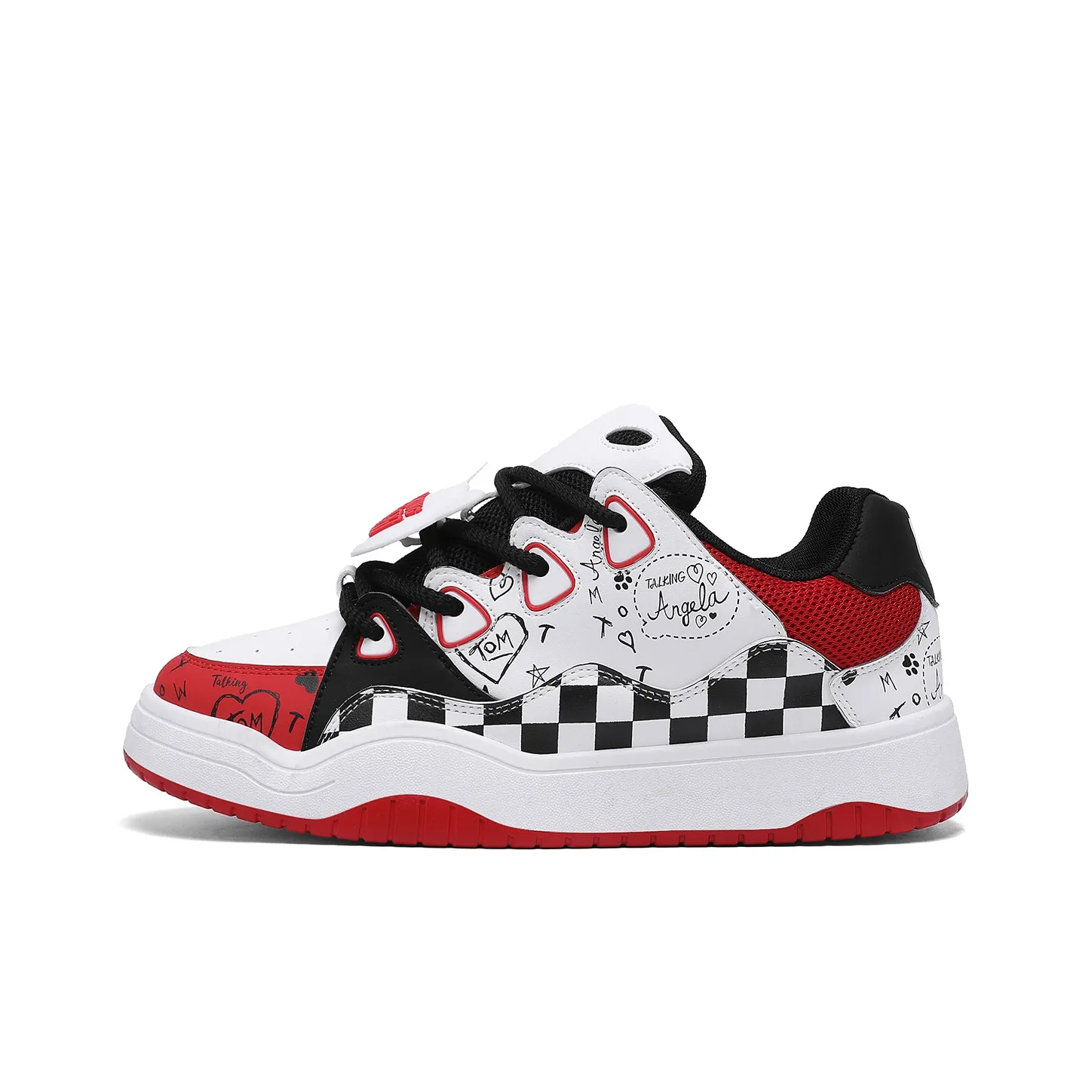 TALKING TOM Slip Resistant Cushioning Wear Resistant Low Top Skateboard Shoes Unisex