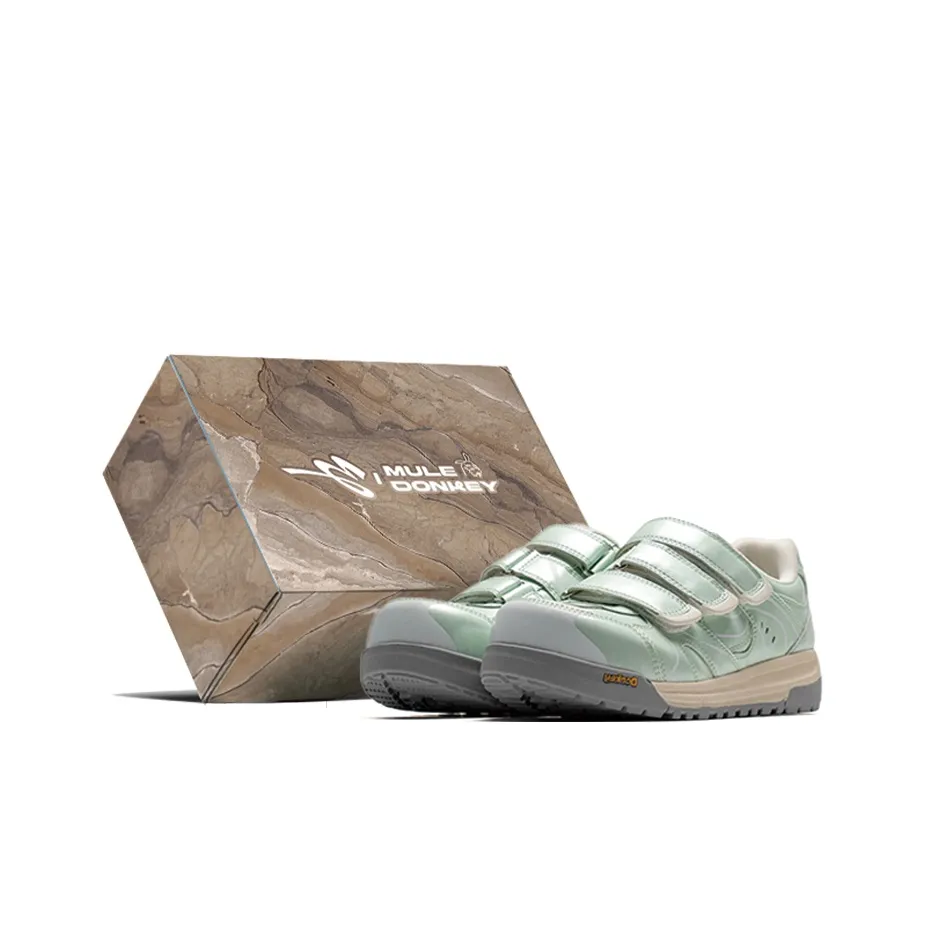 Mule Donkey Non slip Support Low Top Skateboard Shoes Unisex Mint Green Box Included