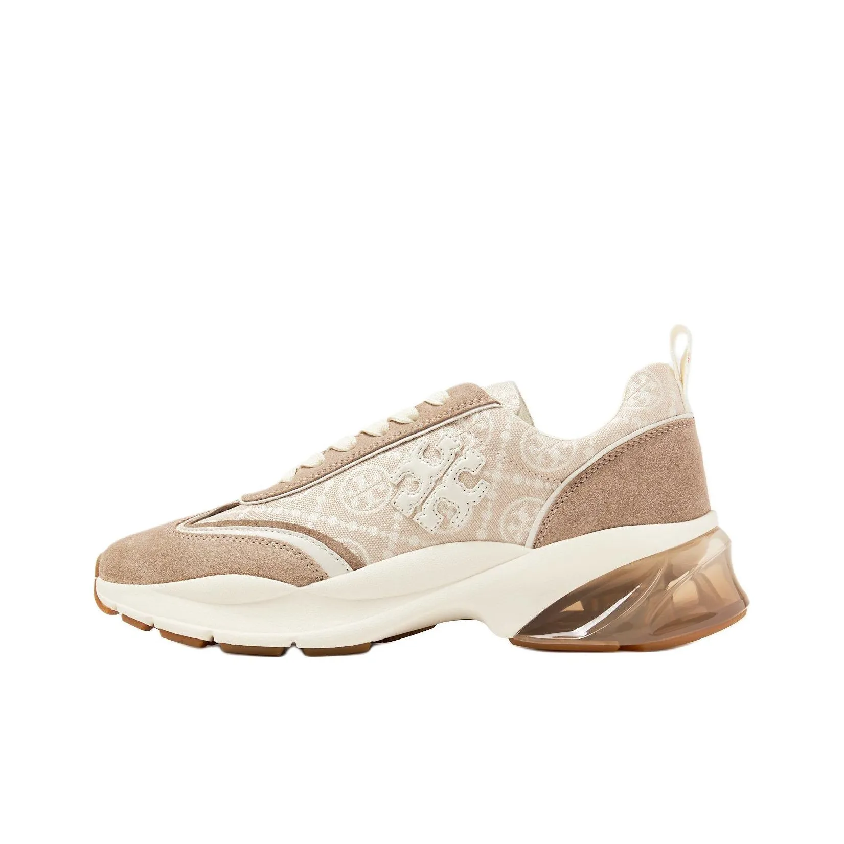 Tory Burch T Monogram Низкий Топ Повседневная Обувь Женская Светлый Умбра