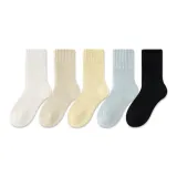 화이트+오트밀+크림 옐로우+오키드+블랙