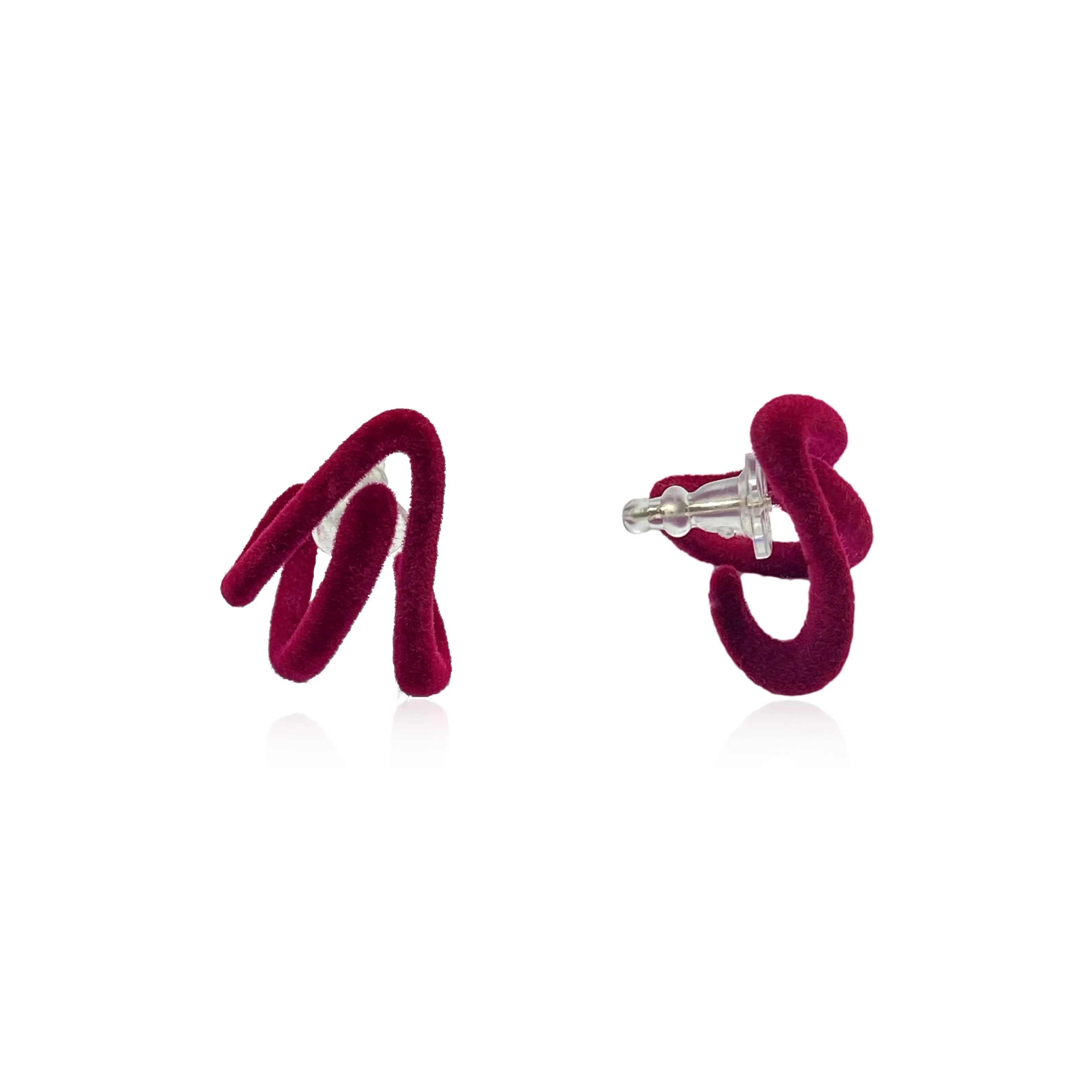 ERXI Серьги-гвоздики из стерлингового серебра 925 пробы для женщин