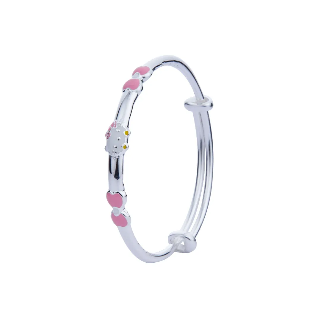 Shunqin Silver Building 999 Fine Silver Sterling Silver Bracelets Kids'