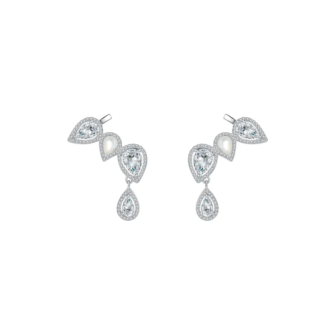 BABYBEI Mother Of Pearl Earrings Women's