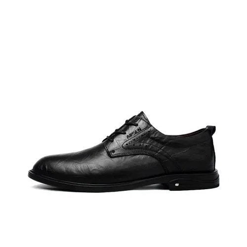 AIPSEN Мужские повседневные туфли Low Top Черные для мужчин