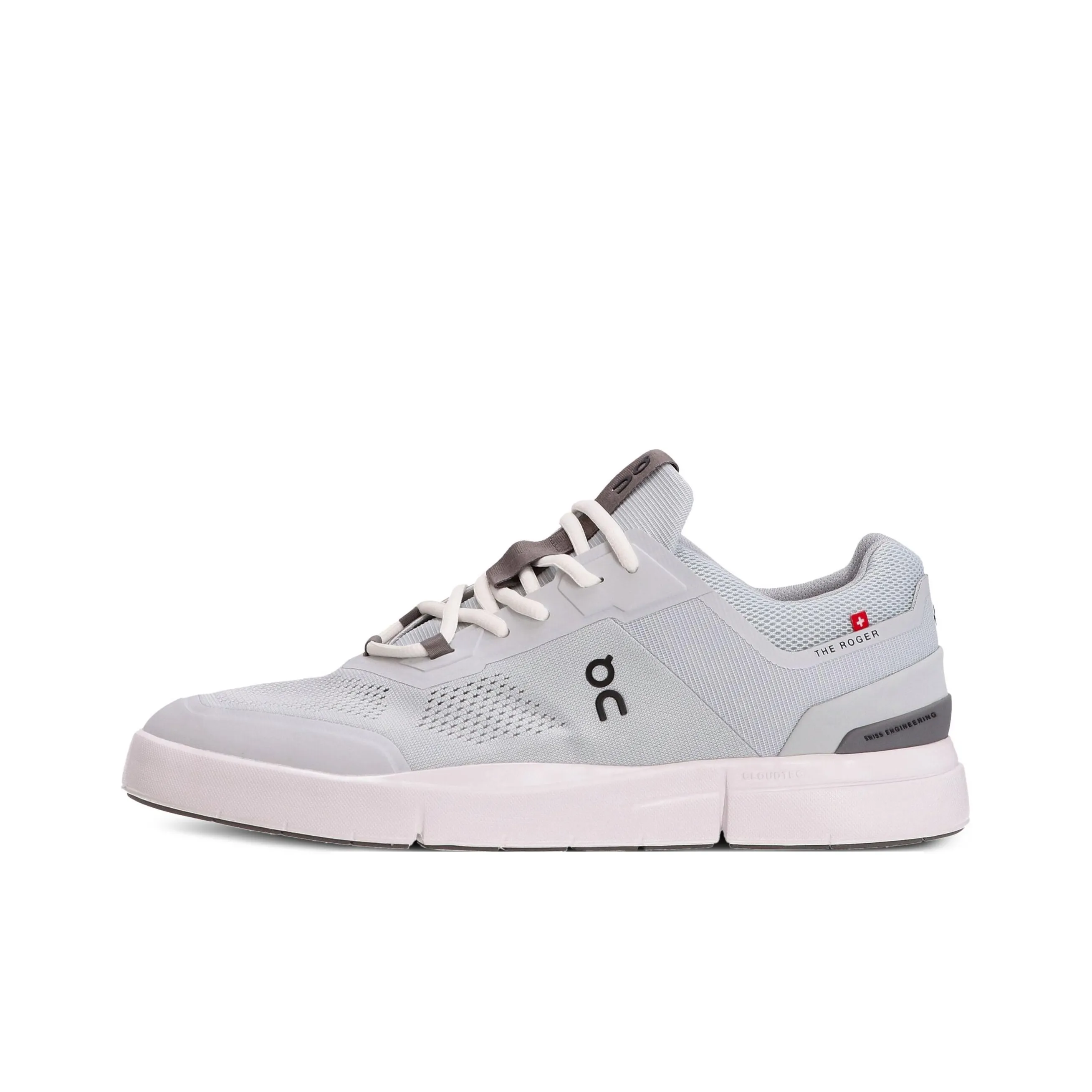 On The Roger Spin Anti Slip Wear Resistant Low Top Skateboard Shoes Men's Light Gray