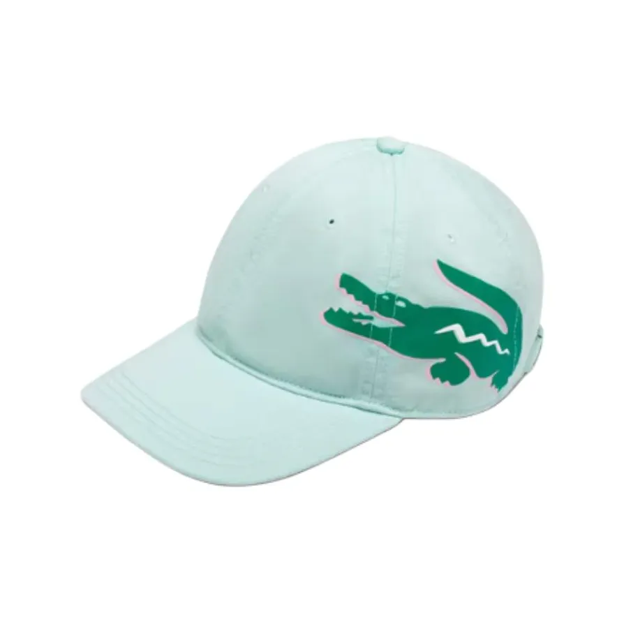 Кепки из хлопка с логотипом LACOSTE унисекс зеленый