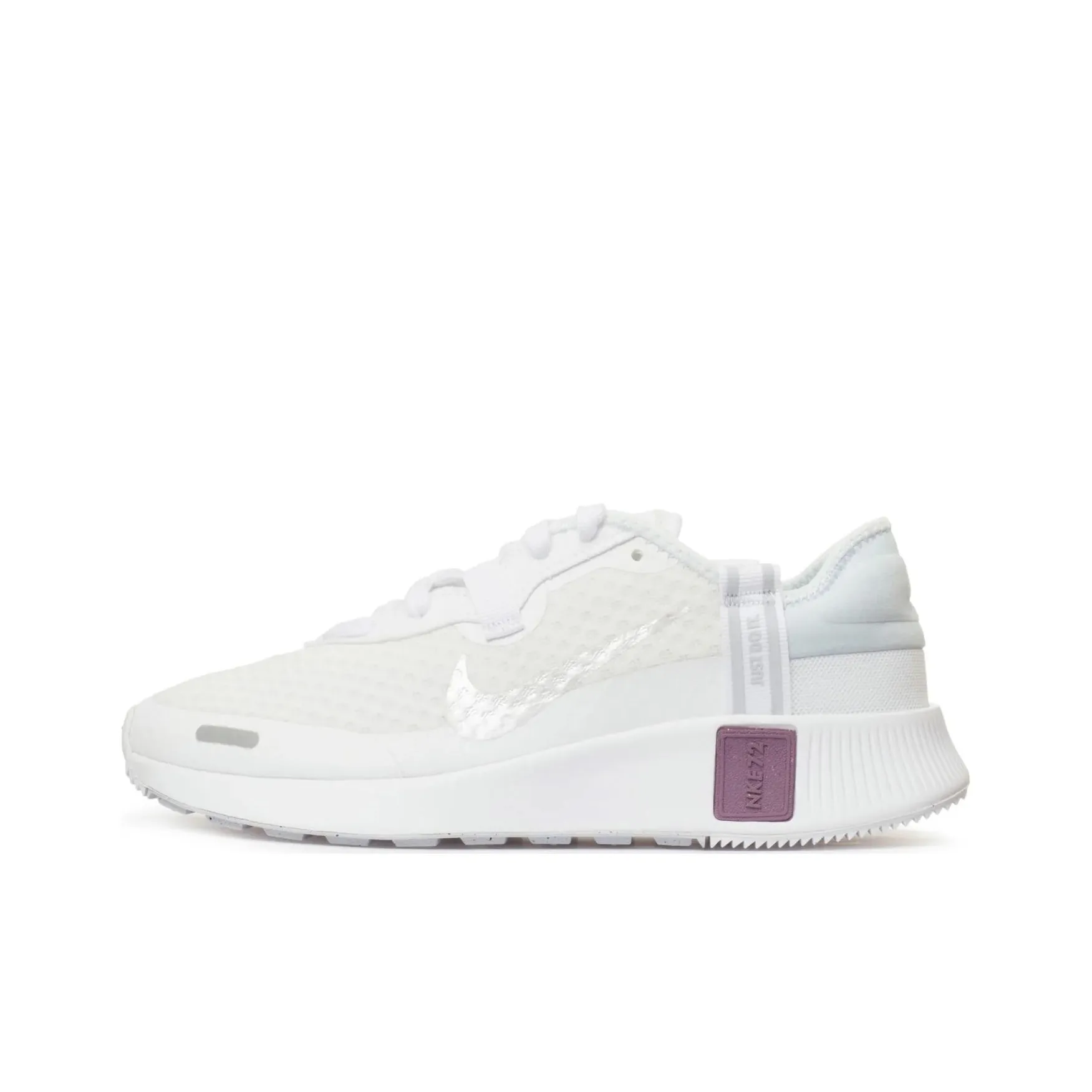 Nike Women's REPOSTO Anti Slip Wear Resistant Low Top Running Shoes Women's White Gray