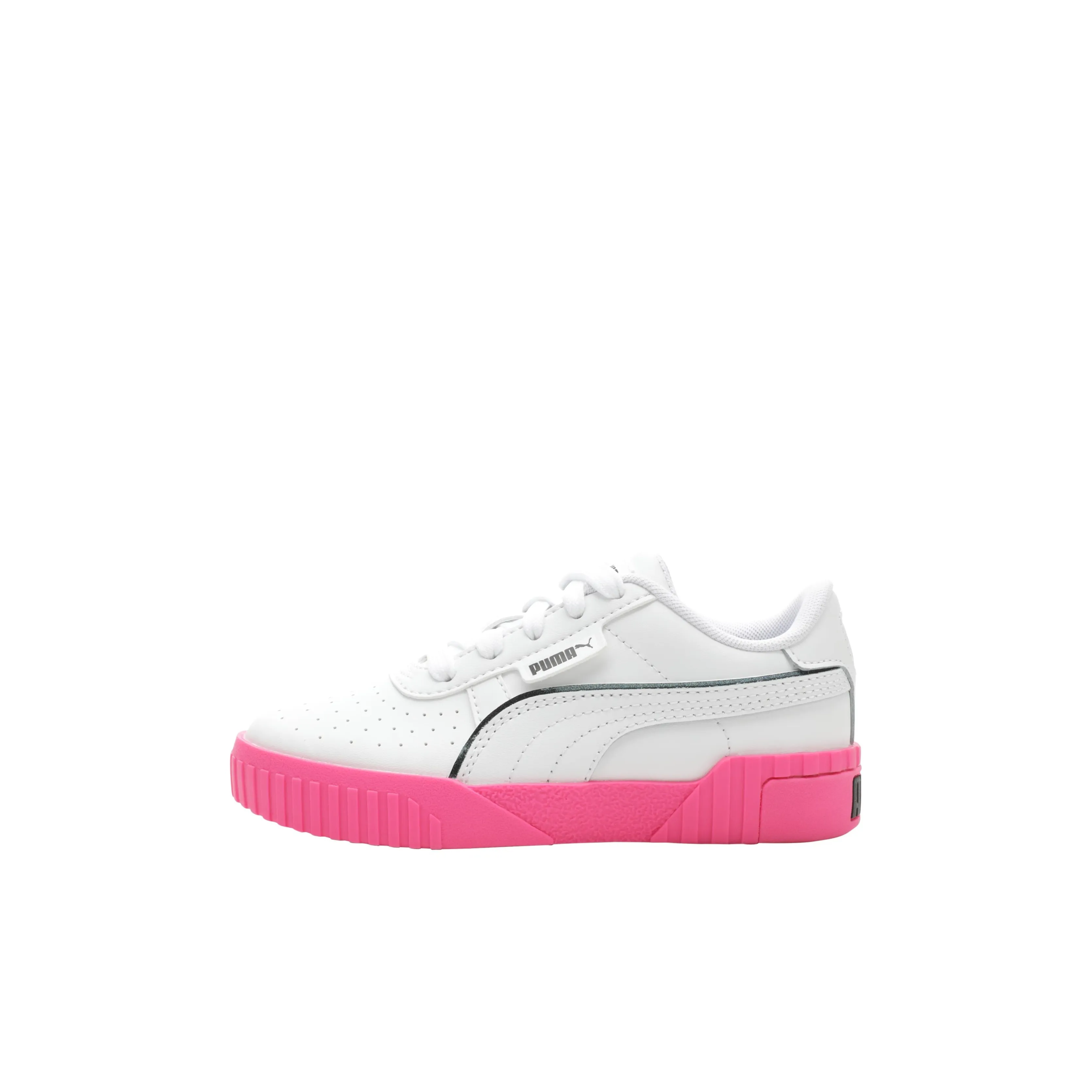 PUMA Cali Low Top Kids' Skateboarding Shoes White Pink Kids'