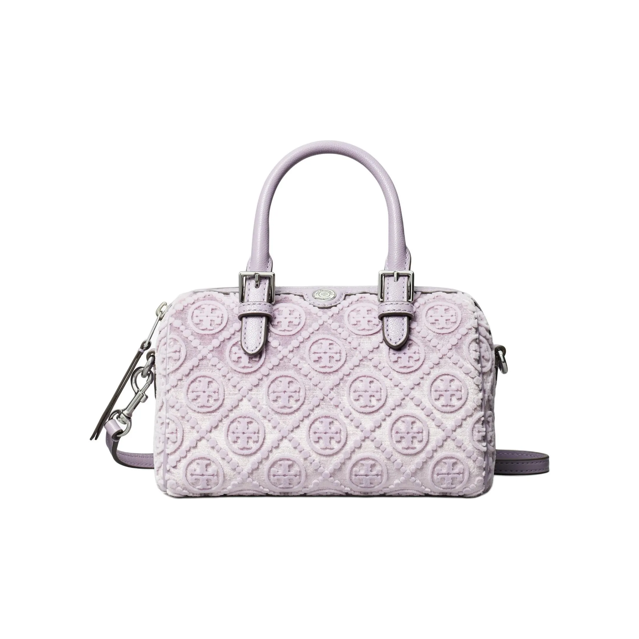 TORY BURCH T Monogram Viscose Shoulder Bag Crossbody Bag Handbag Women's Lilac