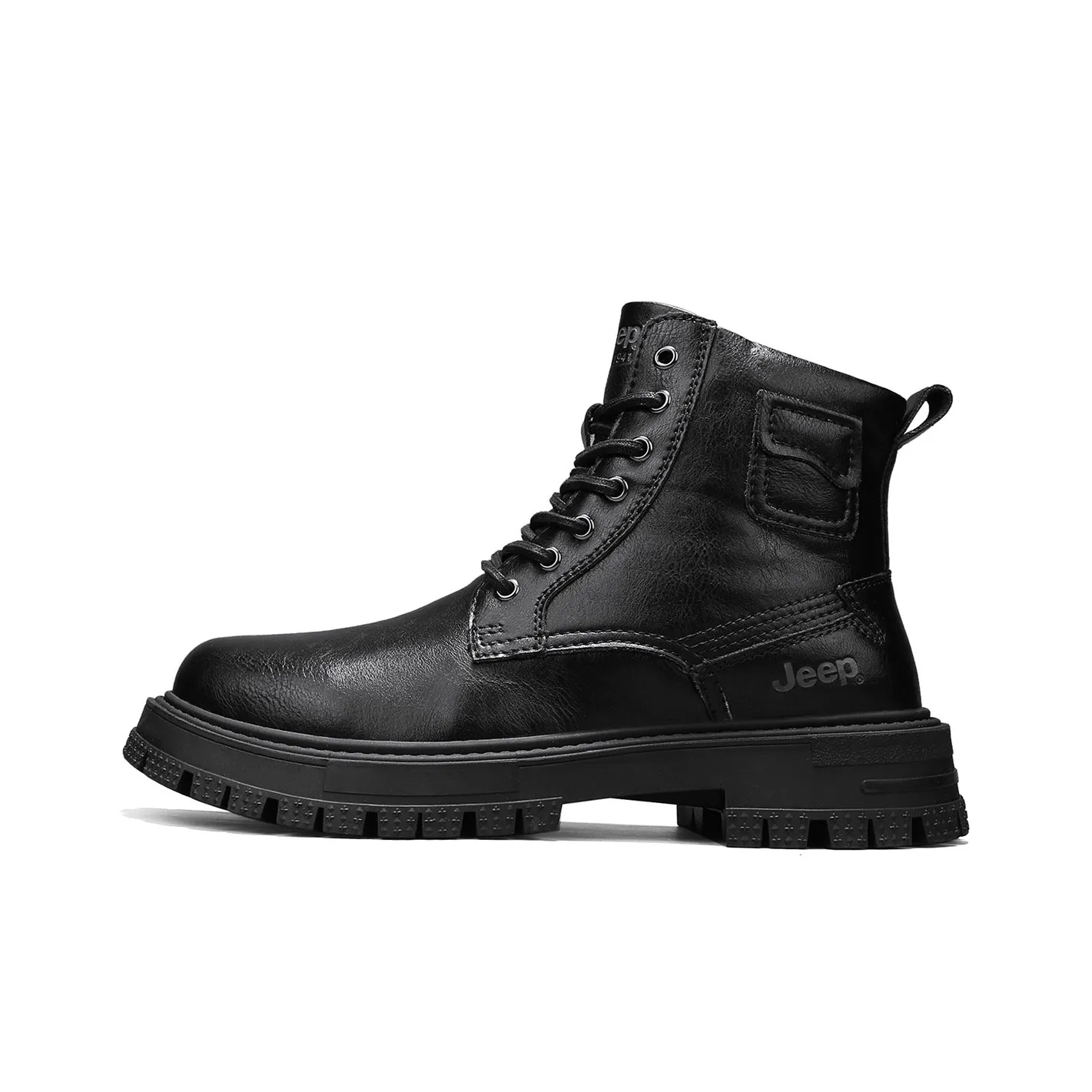 JEEP Осенние и зимние тактические ботинки короткие модель Martin унисекс черный