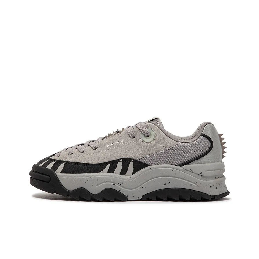 361° Dinosaur Shoes Slip-resistant Abrasion-resistant Low Top Casual Women's Zinc Iron Gray Перевод 361° Dinosaur Shoes Противоскользящие Устойчивые к истиранию Низкий Топ Повседневные Женские Цинк Железо Серый