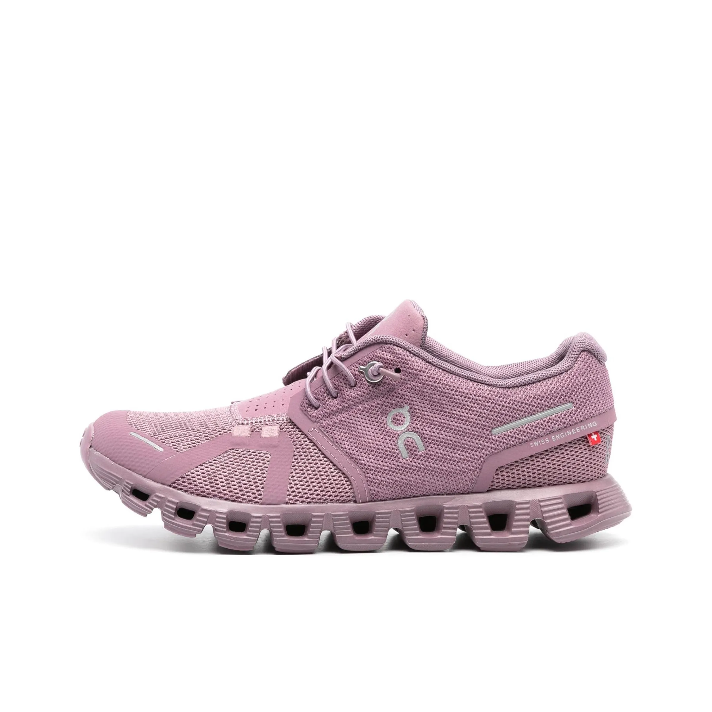 On Cloud 5 Anti Slip Wear Resistant Low Top Casual Running Shoes Women's Light Purple