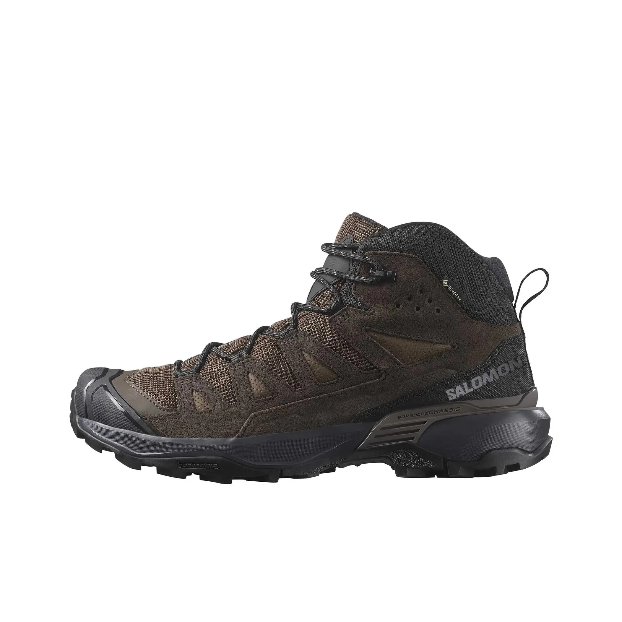 Salomon X Ultra 360 Slip-on Устойчивый к истиранию MID Топ Уличная обувь Мужской Коричневый