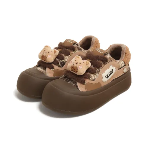 TTKJ Кроссовки для скейтбординга Low Top Каштановый Zongzi Женские