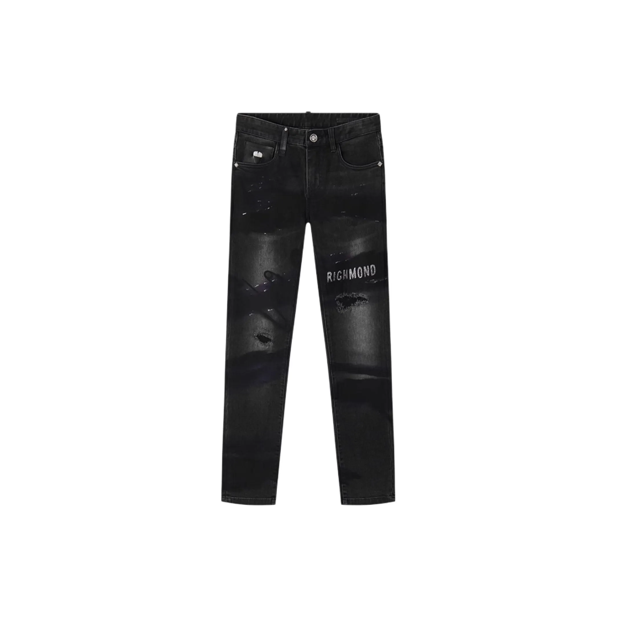 JOHN RICHMOND FW24 Jeans Men's Black Gray