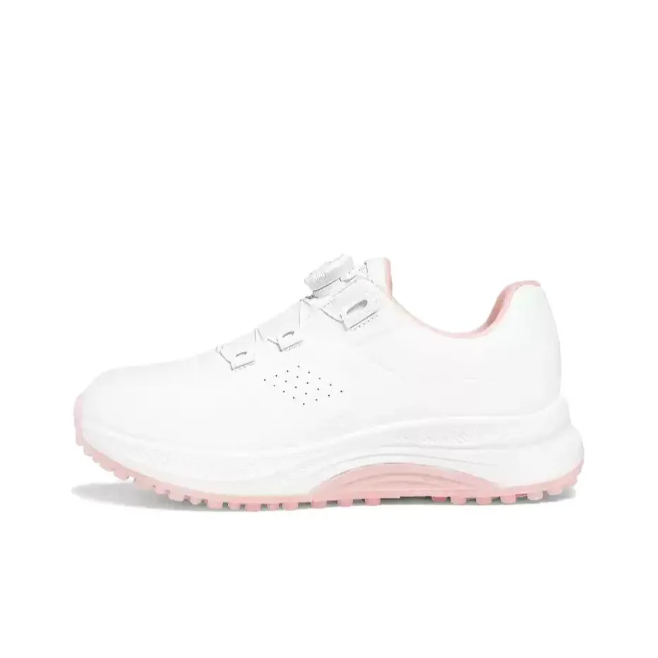 PGM Амортизаторы Shock Slip-resistant Abrasion-resistant Низкий топ Обувь для гольфа Женская Белая Розовая