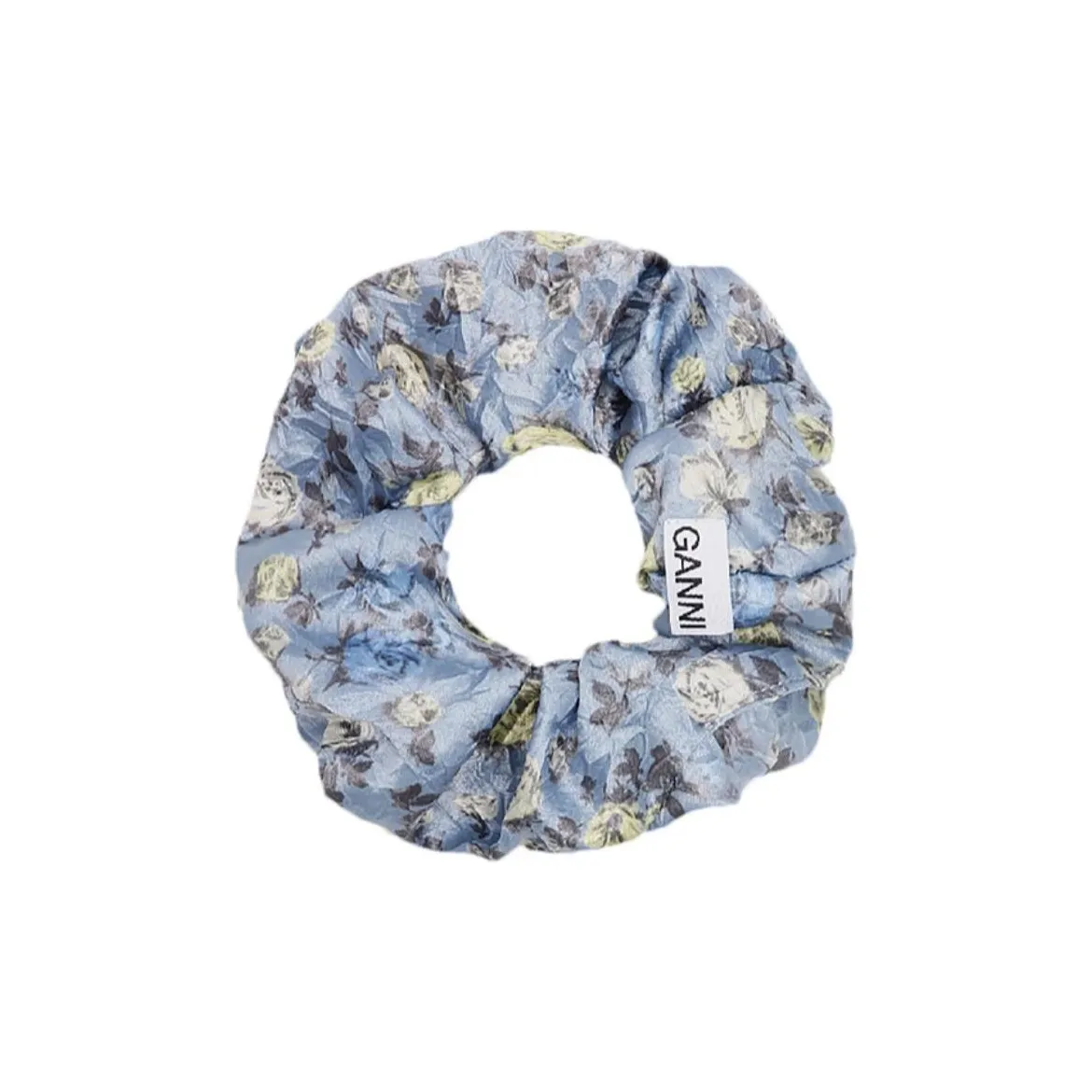 GANNI Elastane Hair Tie Women's Gray Blue