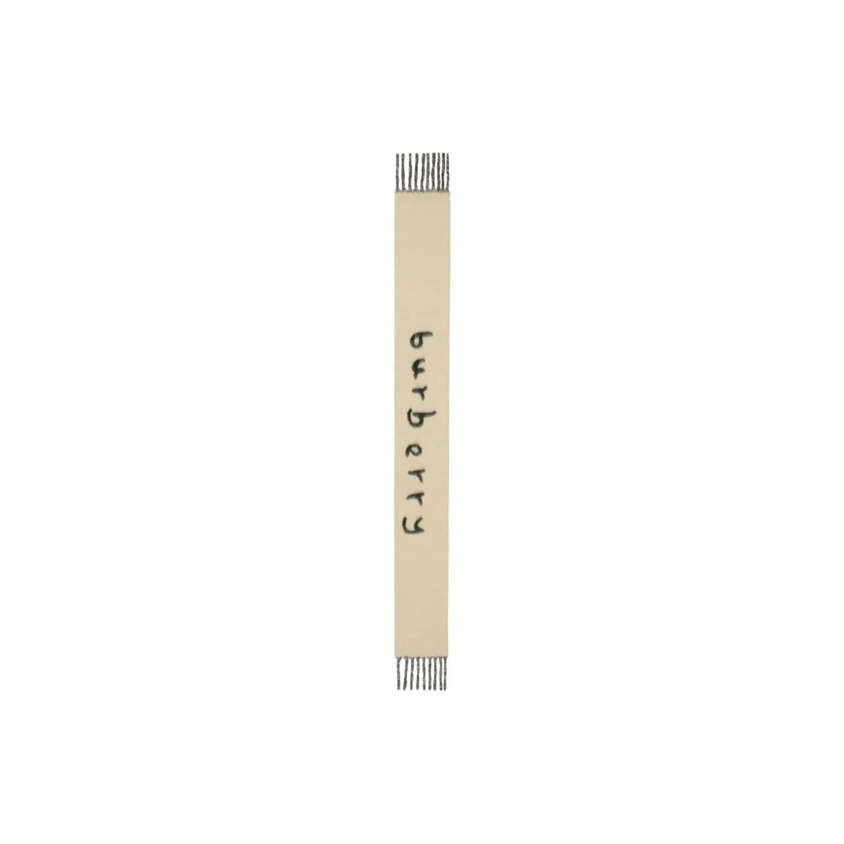 Burberry Alpaca, Wool, Neoprene Knit Scarves Men's Light Beige/Black