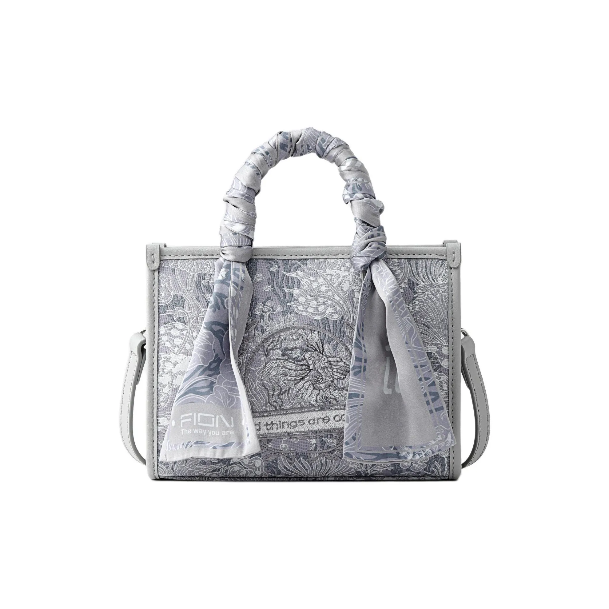 FION Clever Brocade Series Textile, Cow Leather, Artificial Leather Handbag, Shoulder Bag Women's Multicolor