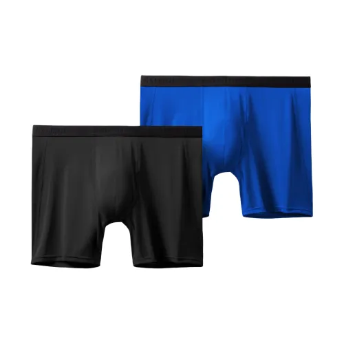 DECATHLON Kalenji 2 шт Оксфорд Синий+Черный Мужские Боксеры