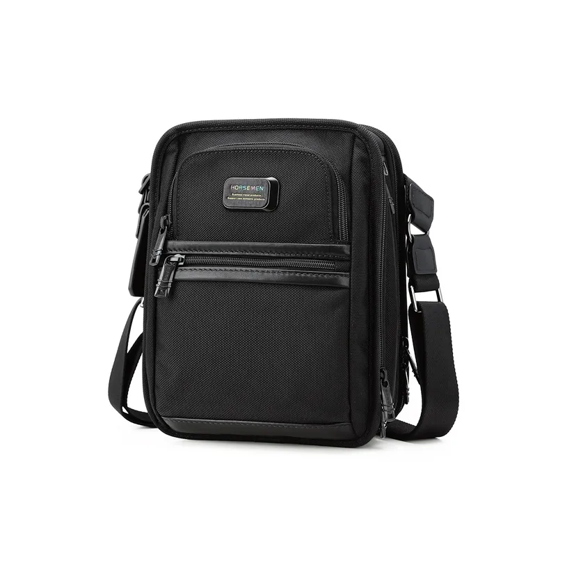 HORSEMEN Elastic Nylon Messenger Bag Crossbody Bags Regular Men's Black