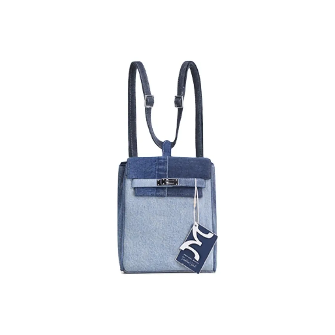 Emotional World Denim Backpack Mini Women's Multicolor Эмоциональный Мир Деним Рюкзак Мини Женский Многоцветный