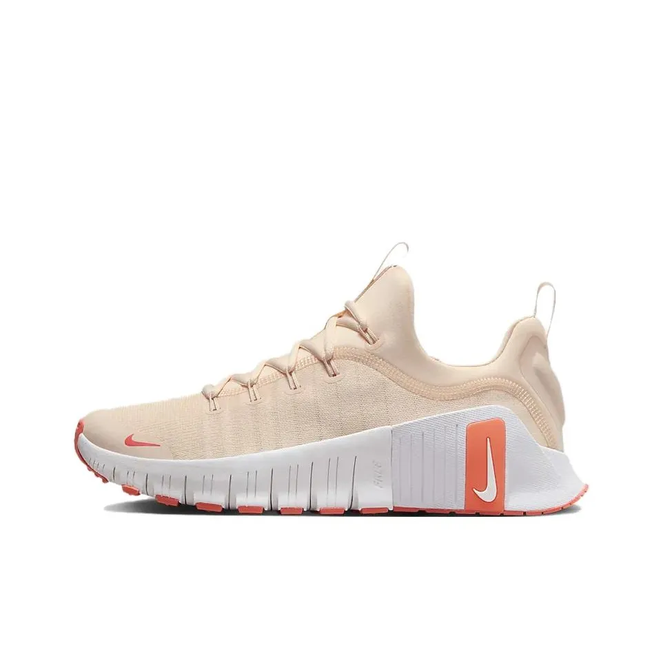Nike Free Metcon 6 Training Shoes Women's Low-Top Pink White