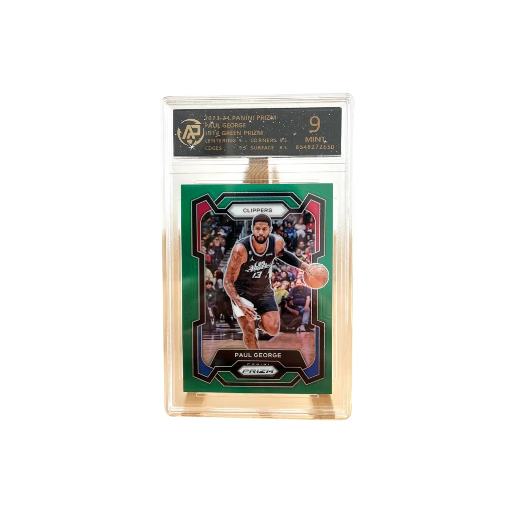 PANINI Paul George Clippers Prizm Green Prizm Basketball Card 9 Points Graded Cards 1 Pc