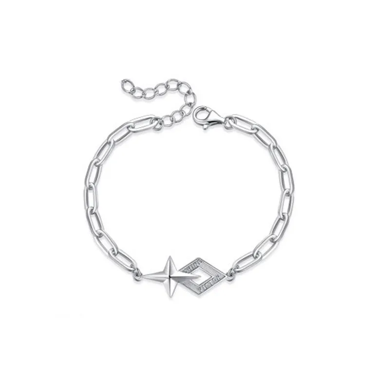 JESCAKOO S925 Silver Bracelets Men's
