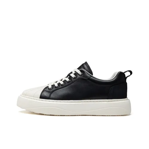 HARSON Кроссовки для скейтбординга Low Top Черный/Белый Мужские