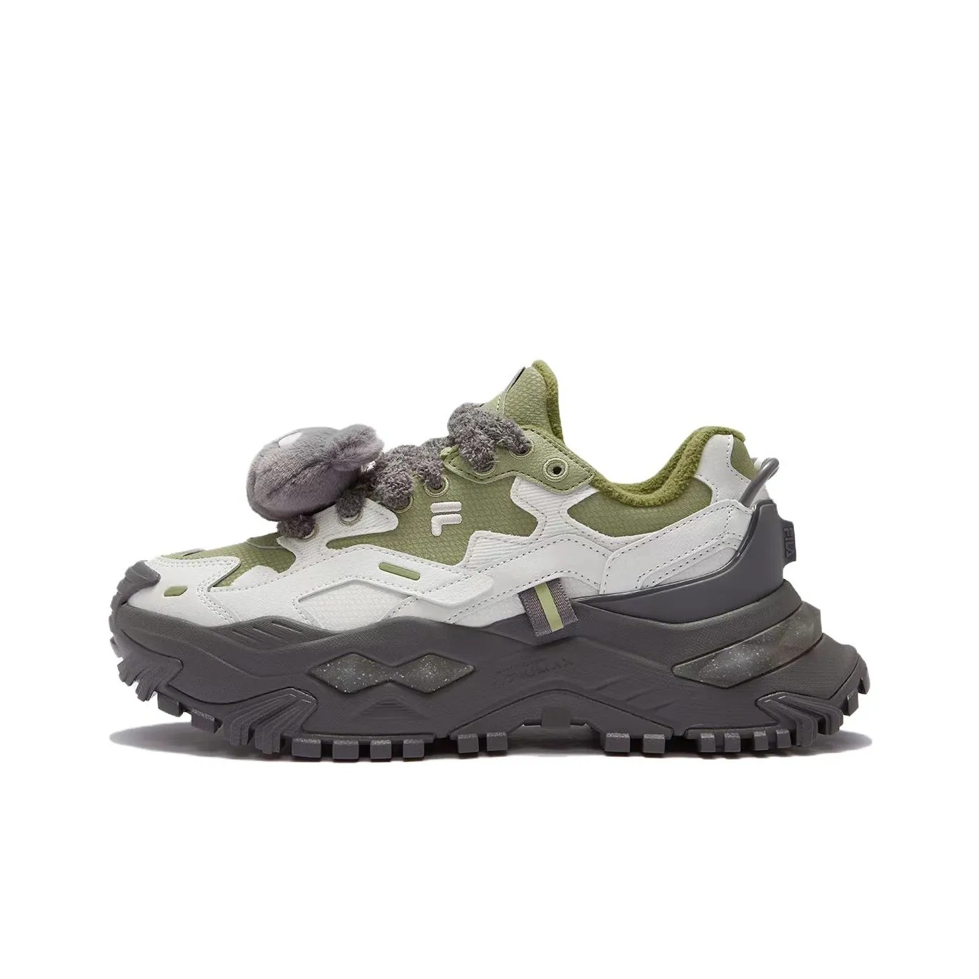 FILA FUSION BIANCO WE Pirate Bear Low Top Casual Women's Green White FILA FUSION BIANCO WE Пират Медведь Низкий Топ Повседневный Женский Зеленый Белый