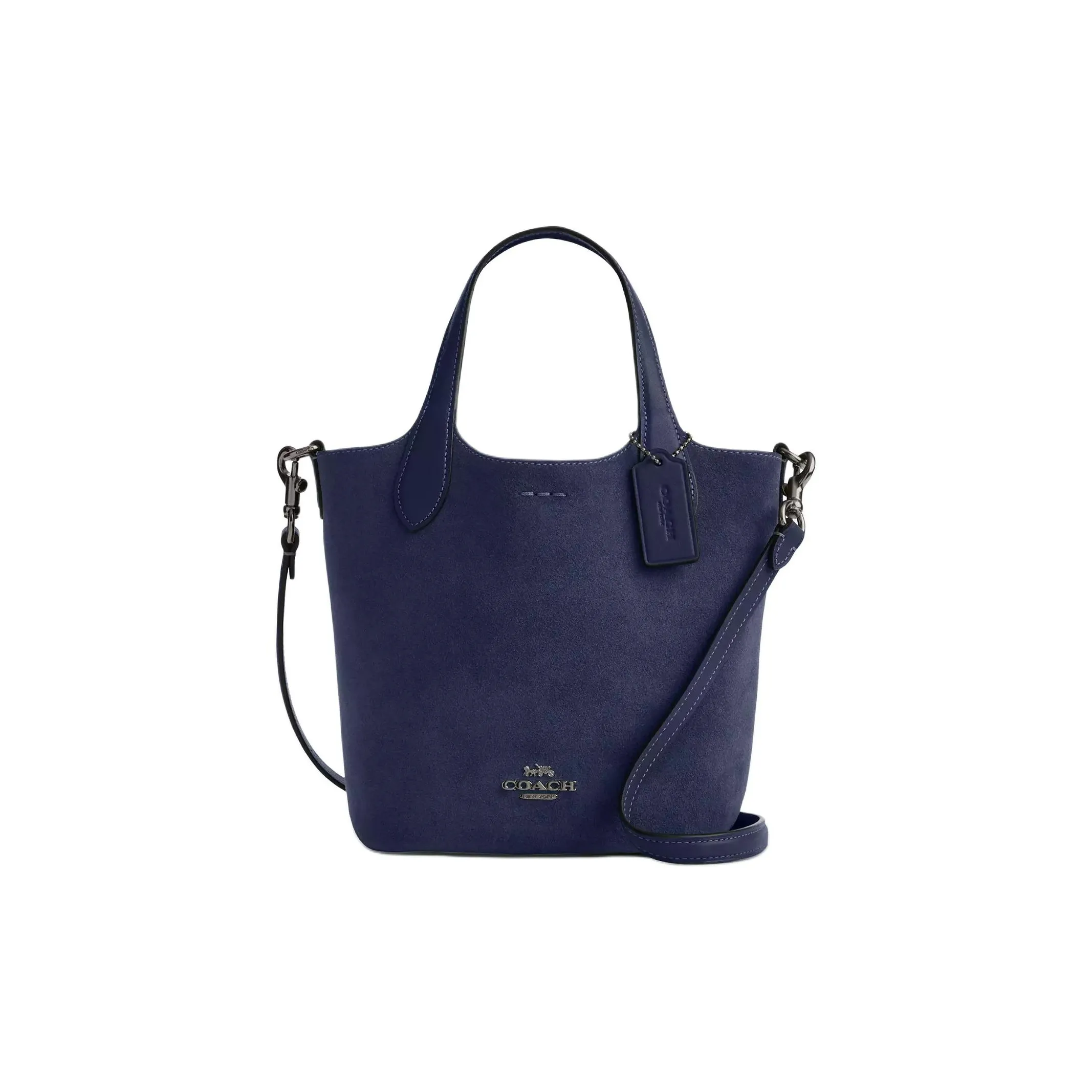 COACH Замша Сумка через плечо Сумка Маленькая Женская Морской Синий