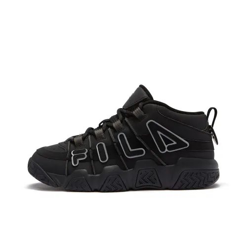 FILA FUSION Barricade Винтажные баскетбольные кроссовки MID Топ Fading Синий/Известняк Мужские
