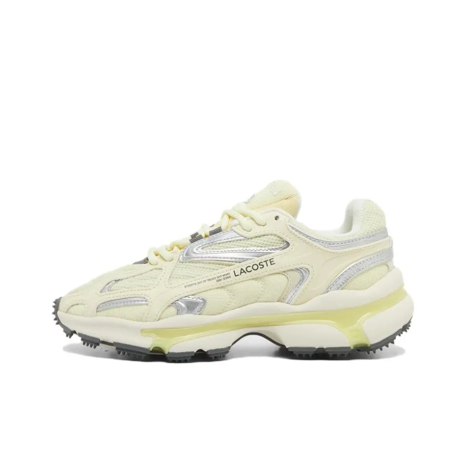 LACOSTE Collaboration L003 2K24 Противоскользящий Устойчивый к истиранию Низкий Топ Casual Женский Бежевый