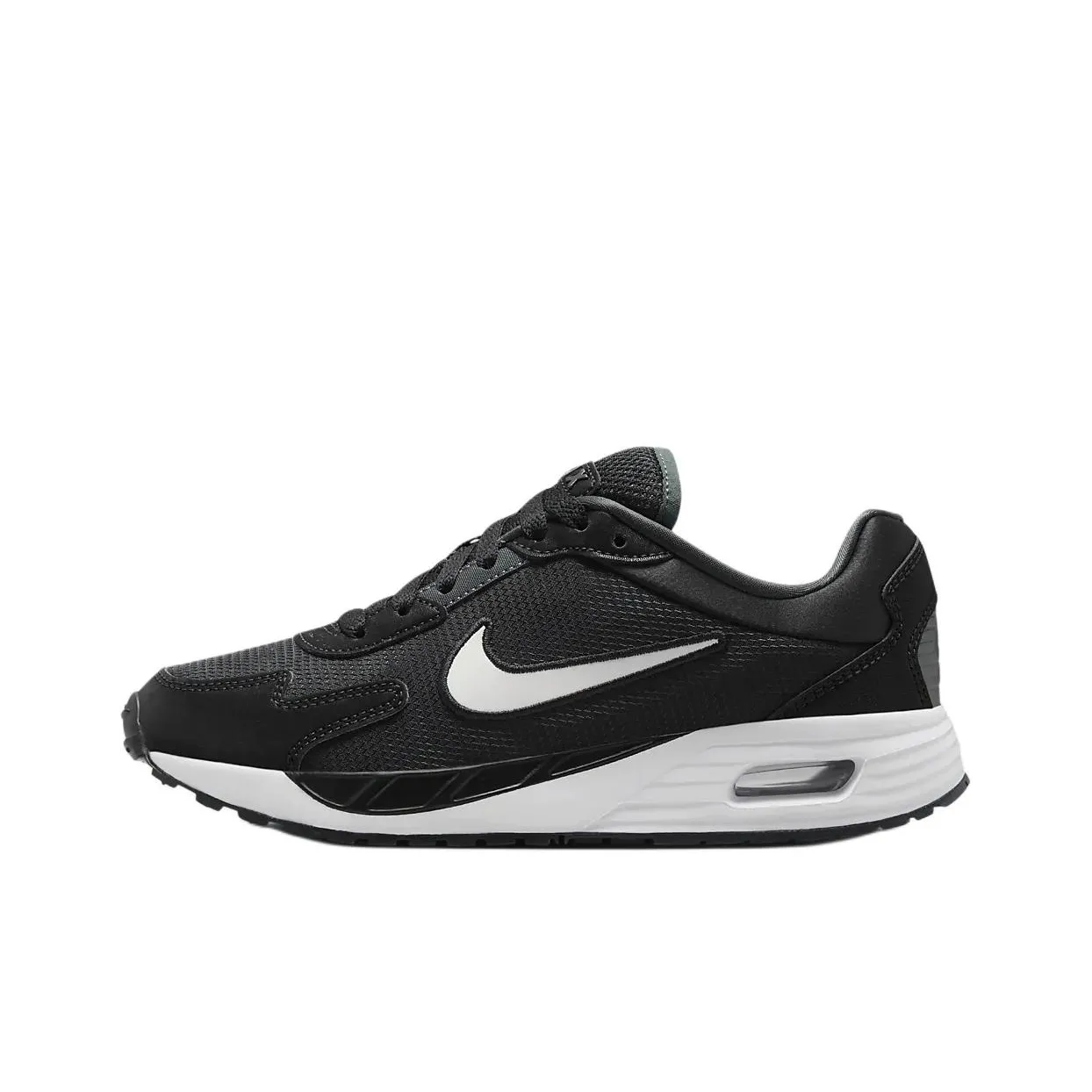 Nike Air Max Solo Anti Kick Cushioning Low Top Kids Lifestyle Shoes Black White Kids'