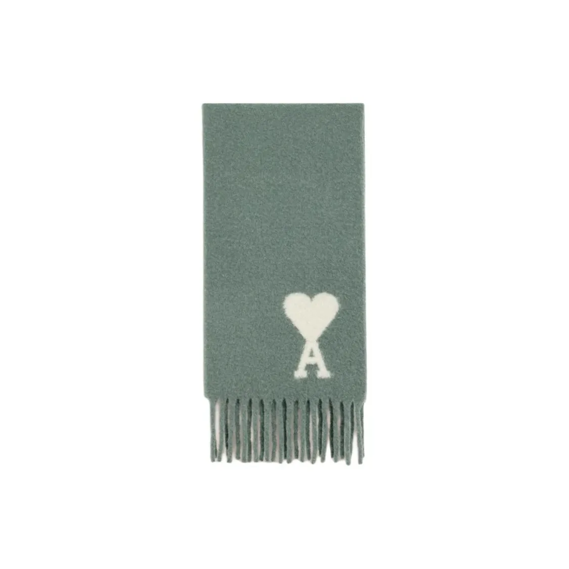 Ami Paris Oversized Logo embroidered Scarf