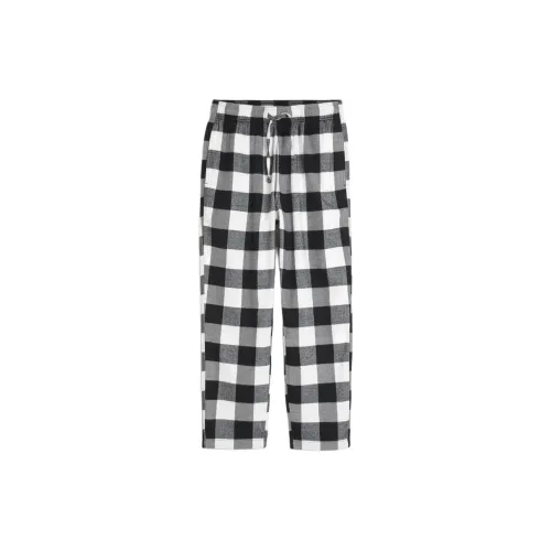 Hollister Черная клетка Мужские пижамные брюки