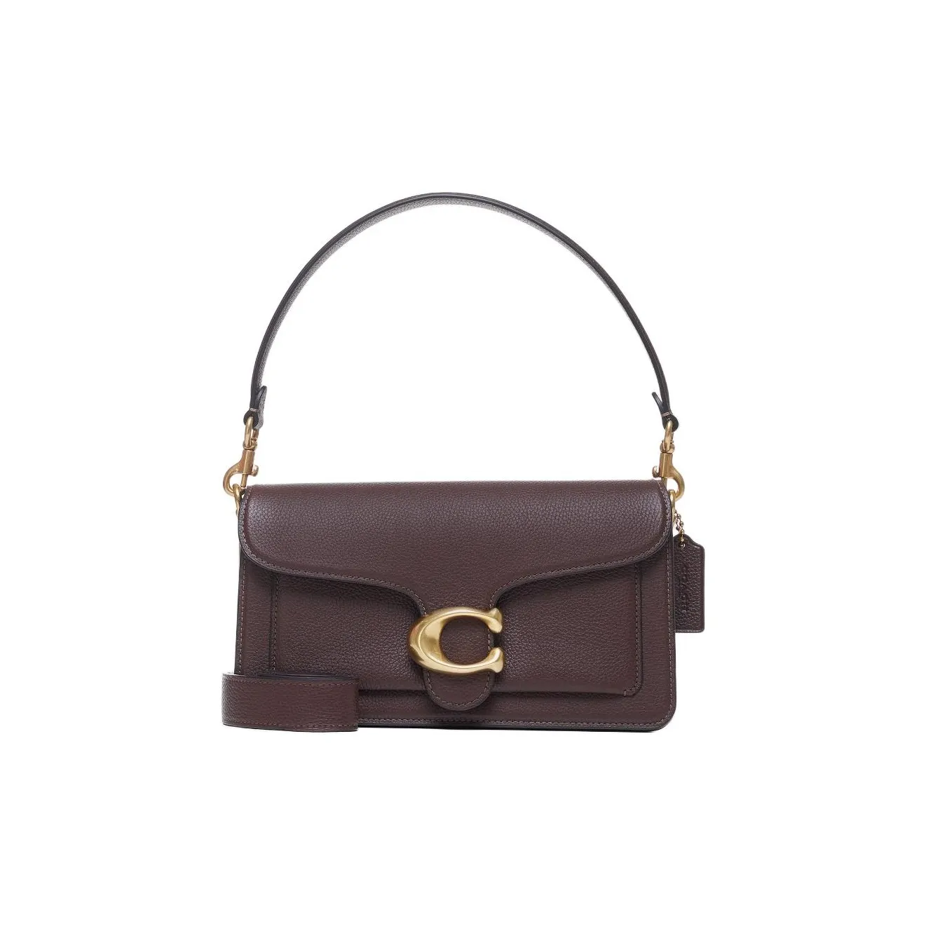 COACH Tabby Кожа Сумка на плечо Портативная Сумка через плечо Средняя Женская Кленовый Коричневый