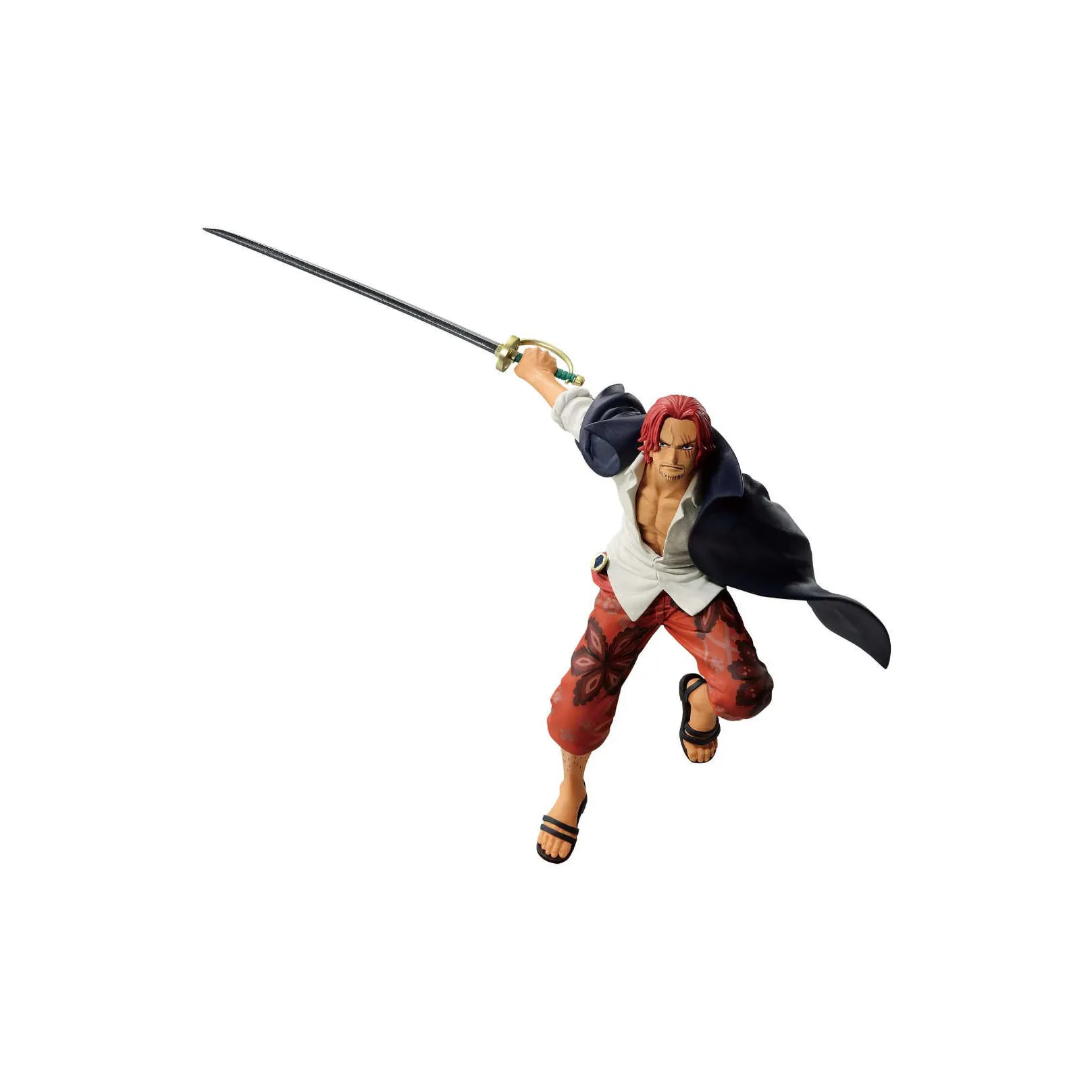 BANDAI Glass Factory, One Piece BRC Battle Instant, Four Admirals, Red Haired Shanks, Figure Bonus Gifts 17cm