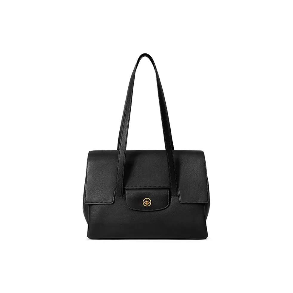 BAGTREE Top Grain Vegetable Tanned Cow Leather Tote Shoulder Bag Unisex Multicolor