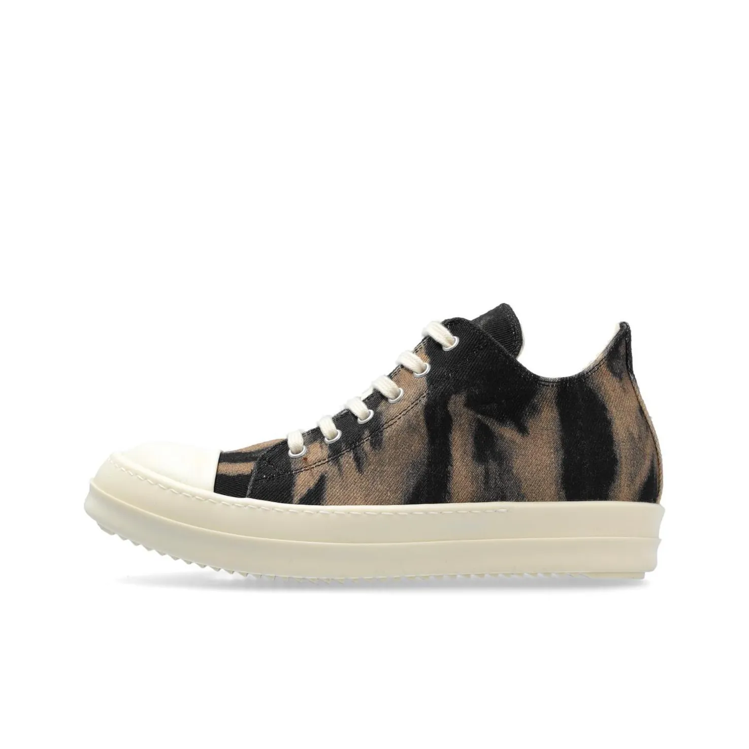 Rick Owens DRKSHDW Low Top Skateboard Shoes Women's Black Brown