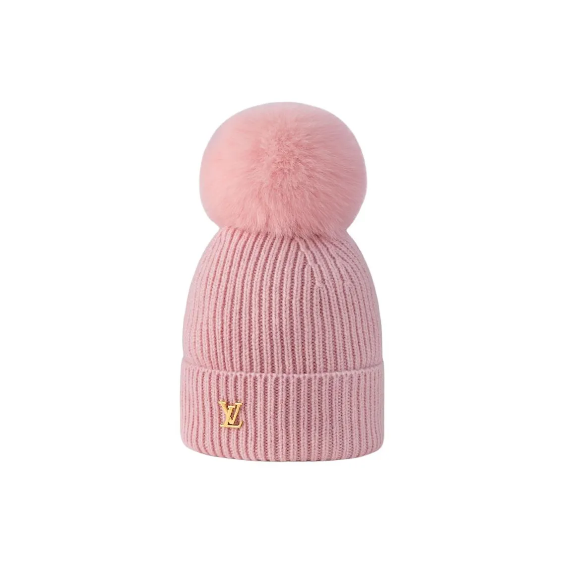 LOUIS VUITTON Cashmere Beanies Women's Pink