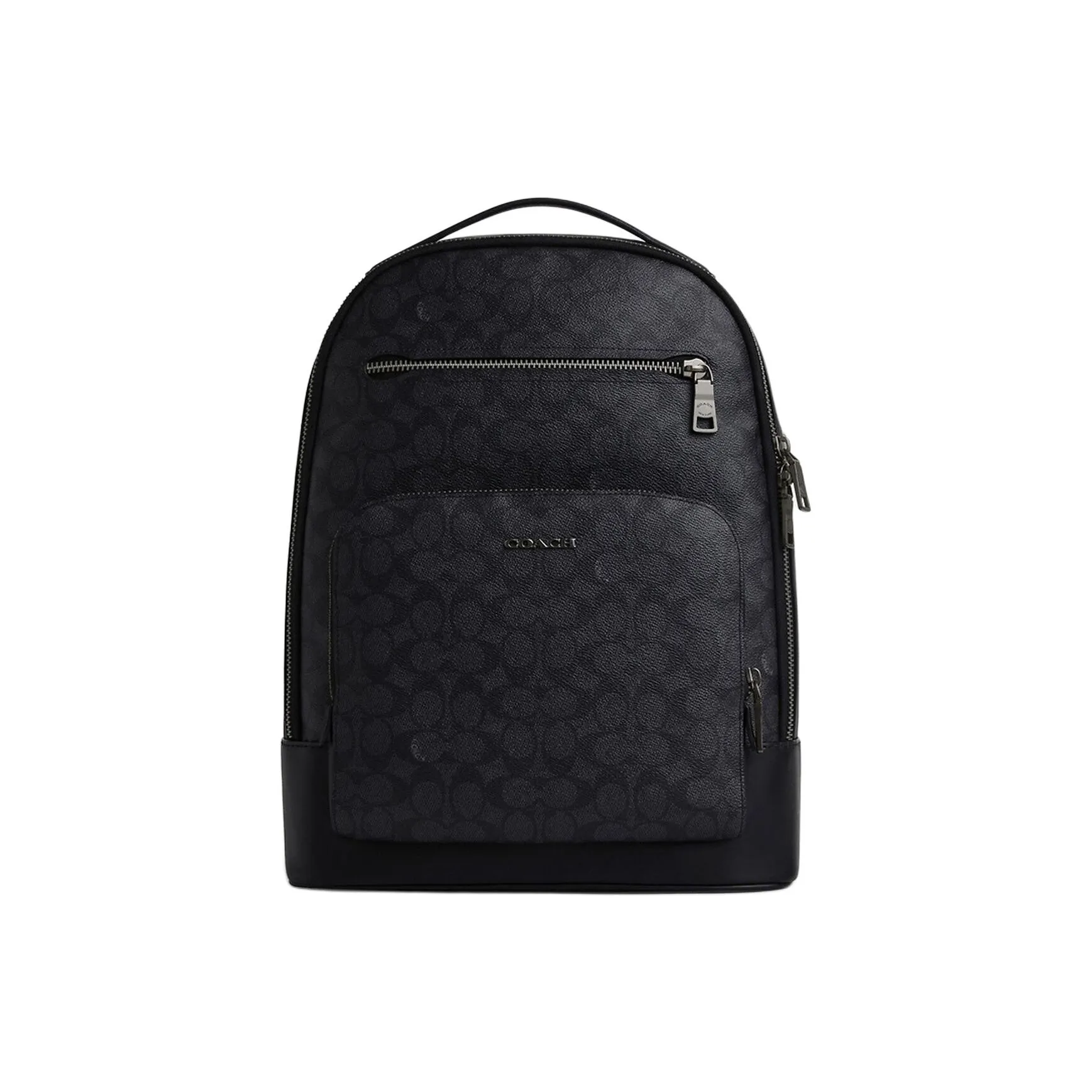 COACH ETHAN Coated Canvas Backpack Men's Charcoal & Black