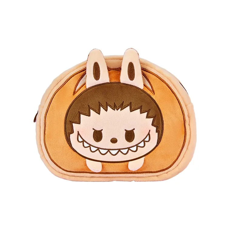 POP MART LABUBU Pop Bean Baked Bread Мини-фигурка Сумка Для Хранения Трендовый Мерч