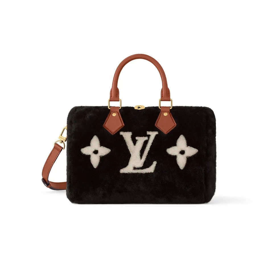 LOUIS VUITTON Speedy Bandouliere 25 Bicolor Chocolate/Cream