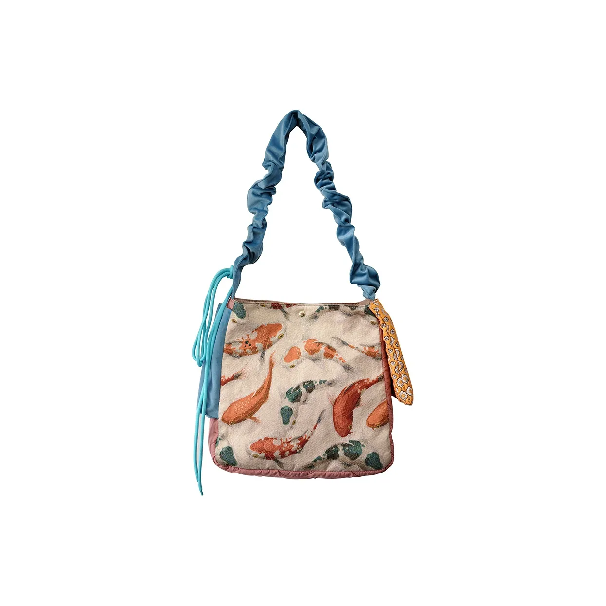 The HOUSE Yimazato Ткань Сумка через плечо Сумка на плечо Женская Карп кои Цветочный
