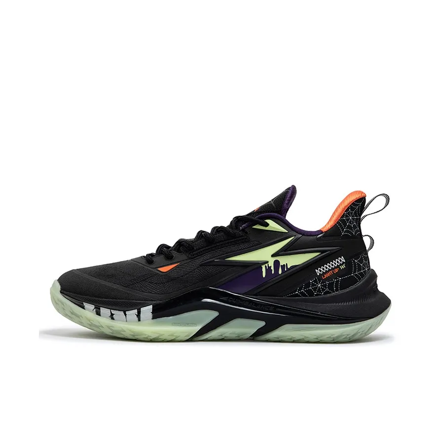 361° LIGHT UP PRM Cushioning Anti Slip And Wear Resistant Low Top Basketball Shoes Men's Obsidian Black